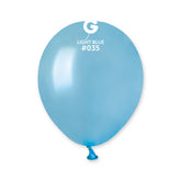 Globo 5” AM50 Celeste Met. "Light Blue 035” 100uds
